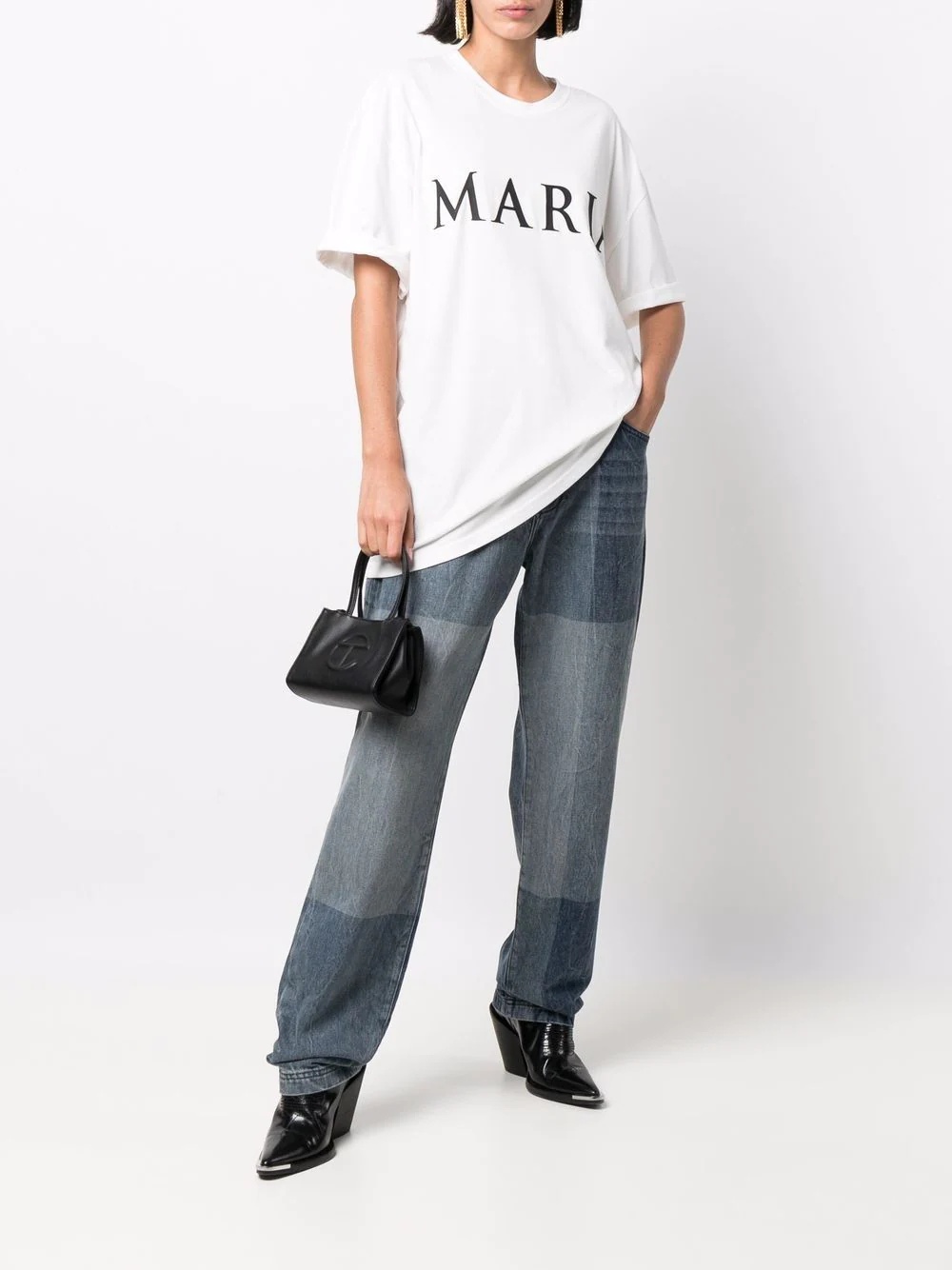 Maria slogan-print organic cotton T-shirt - 3