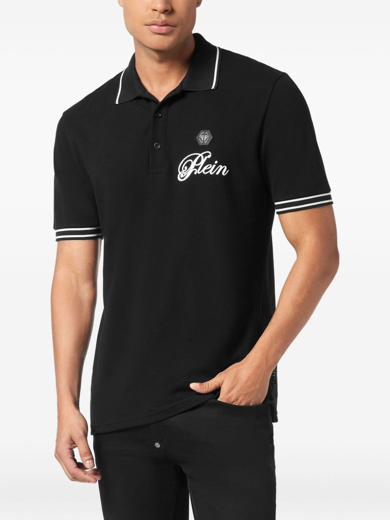 PHILIPP PLEIN logo-detail polo shirt outlook