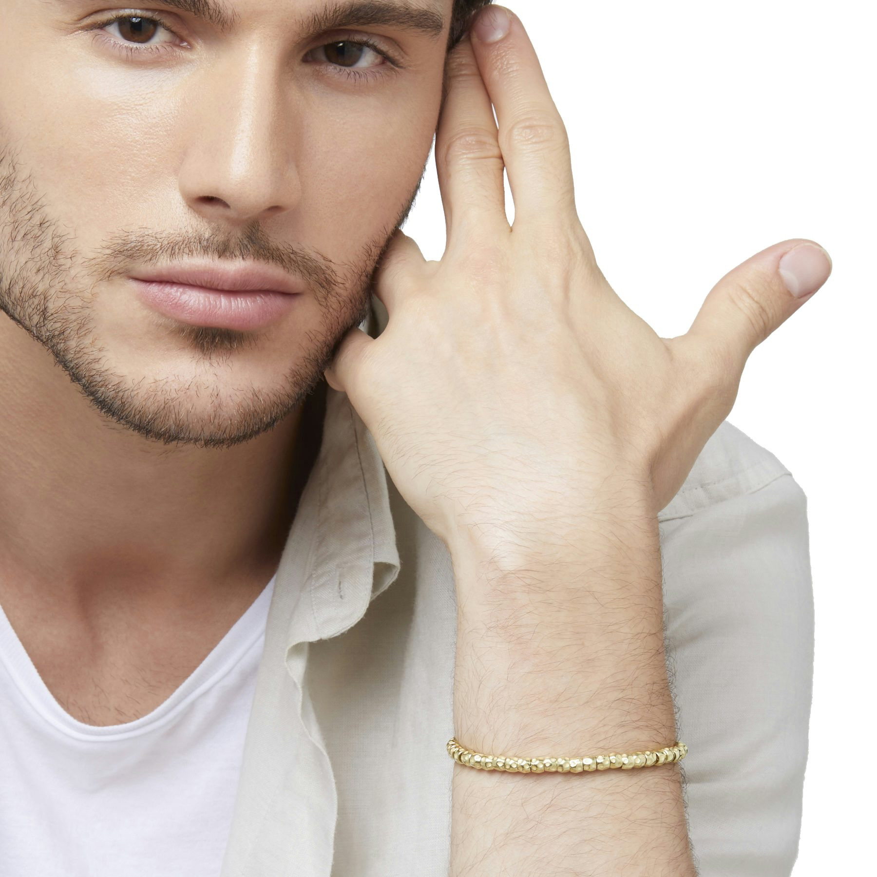 YELLOW GOLD GRANELLI BRACELET - 3