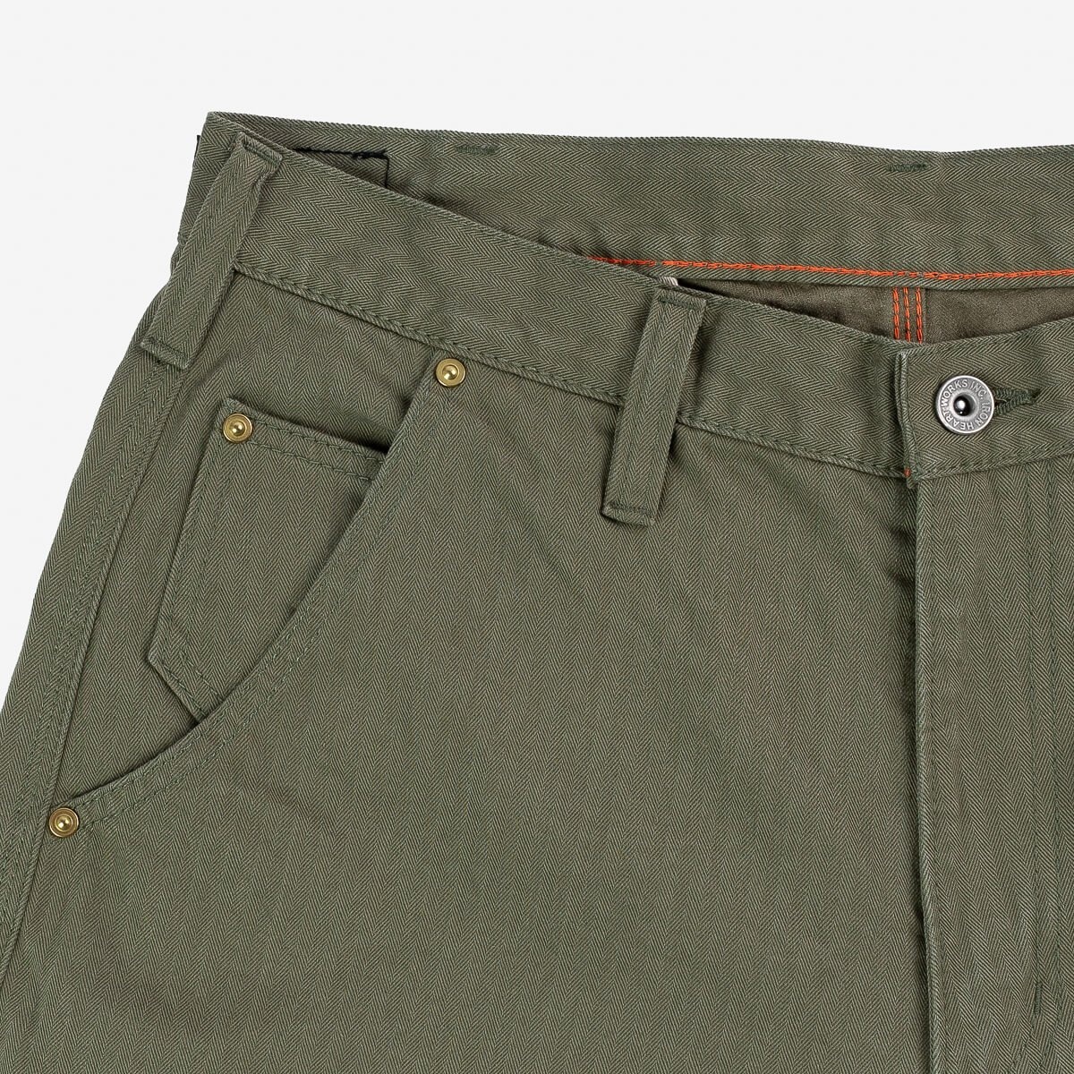 IH-733-ODG 11oz Herringbone Cargo - Olive Drab Green - 7