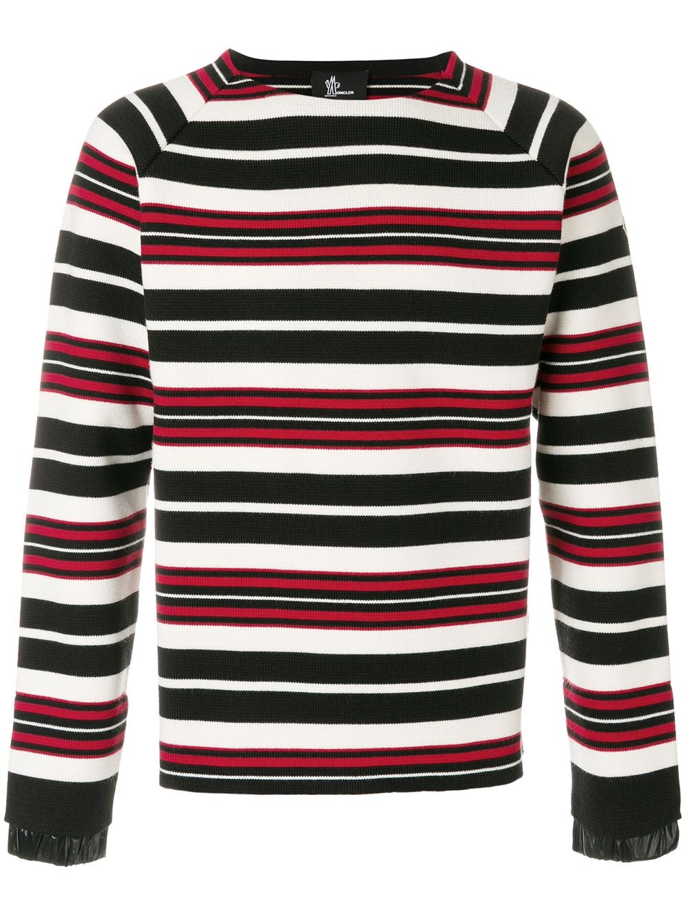 contrast stripe sweater - 1