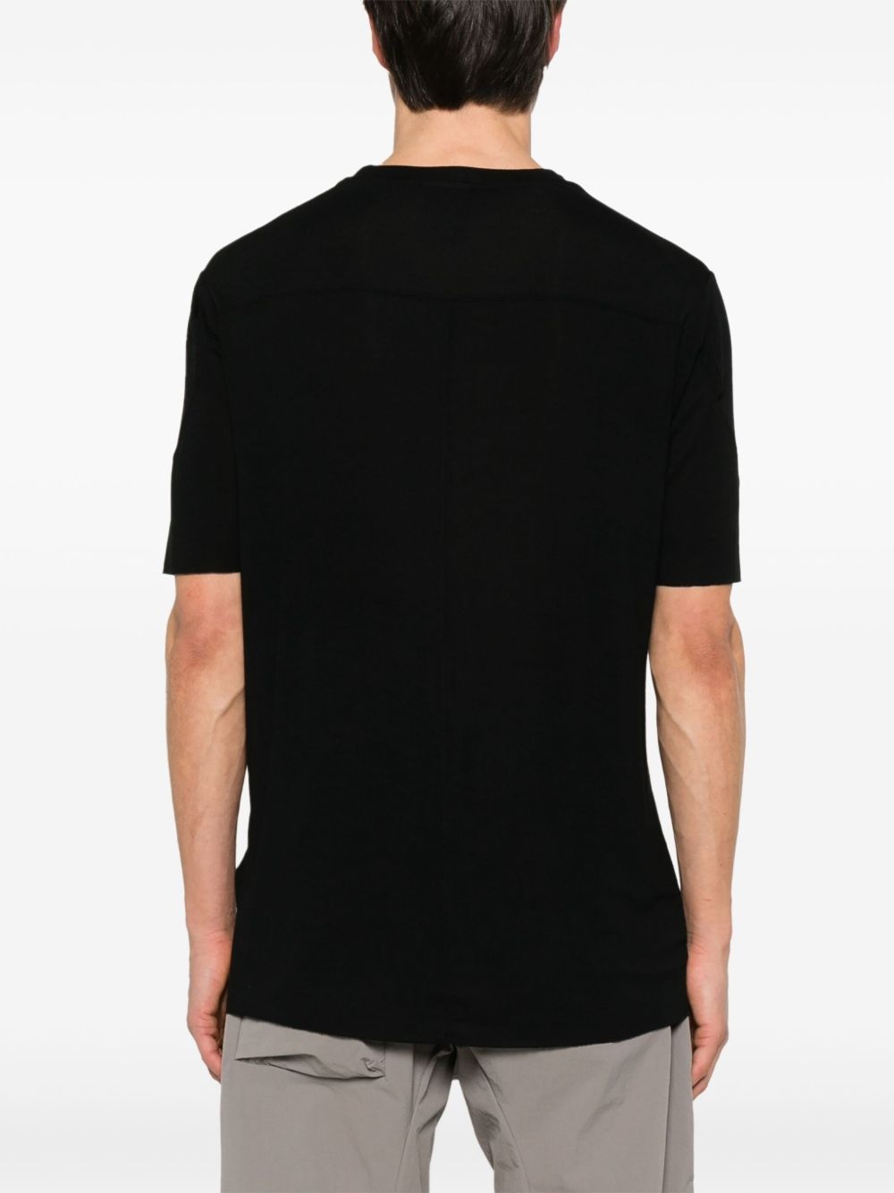 raw-cut edges T-shirt - 3