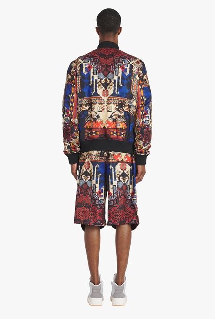 Reversible multicolor nylon bomber jacket - 3