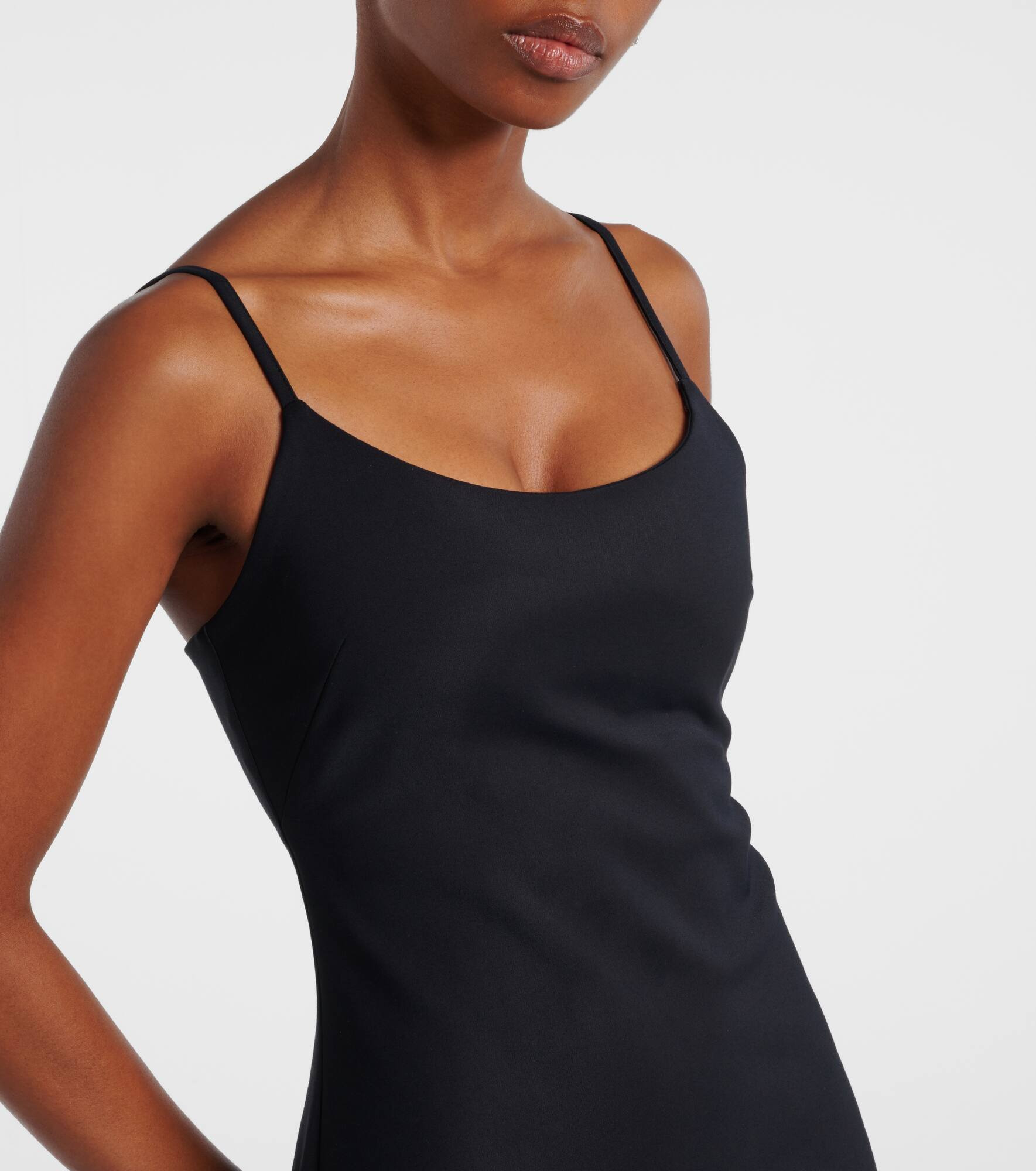 Garter cotton-blend jersey maxi dress - 4