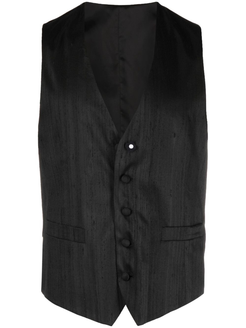logo-patch waistcoat - 1