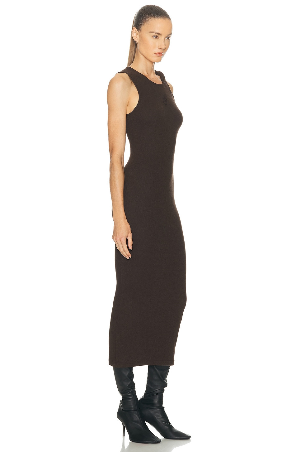 Anchor Embroidery Twisted Strap Dress - 2
