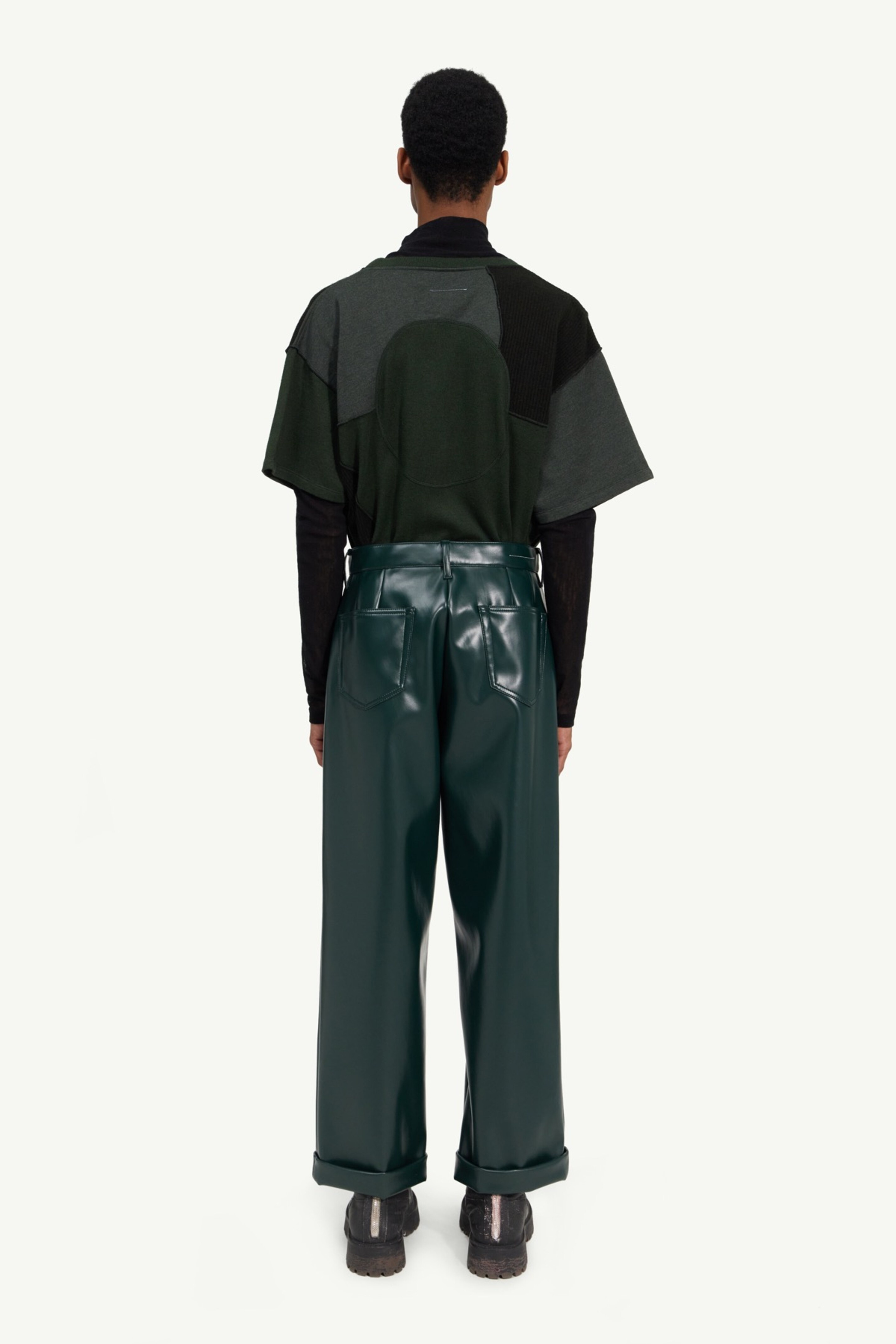 Faux leather trousers - 4