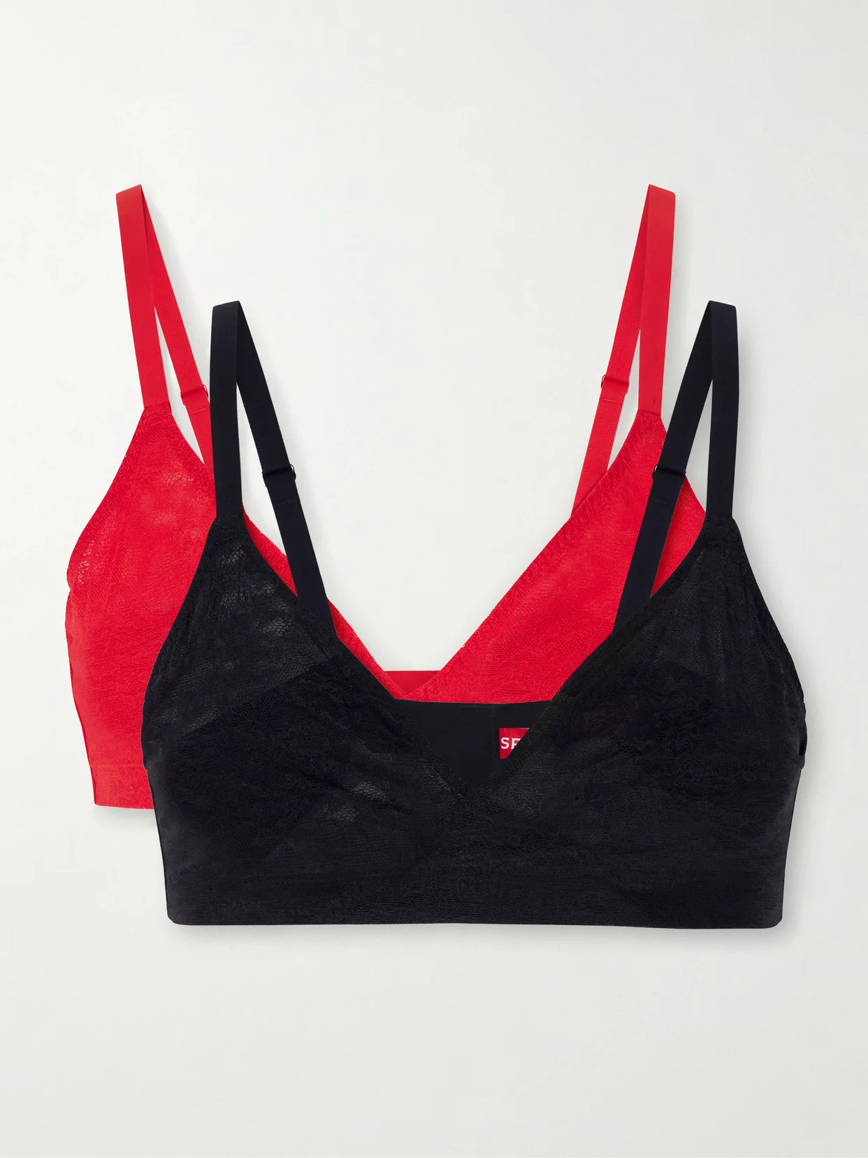 Stretch Lace Triangle Bralette - 1