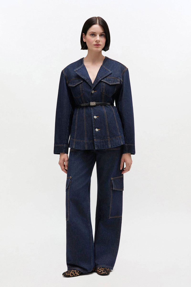 GANNI DARK RINSE ANGI JEANS outlook