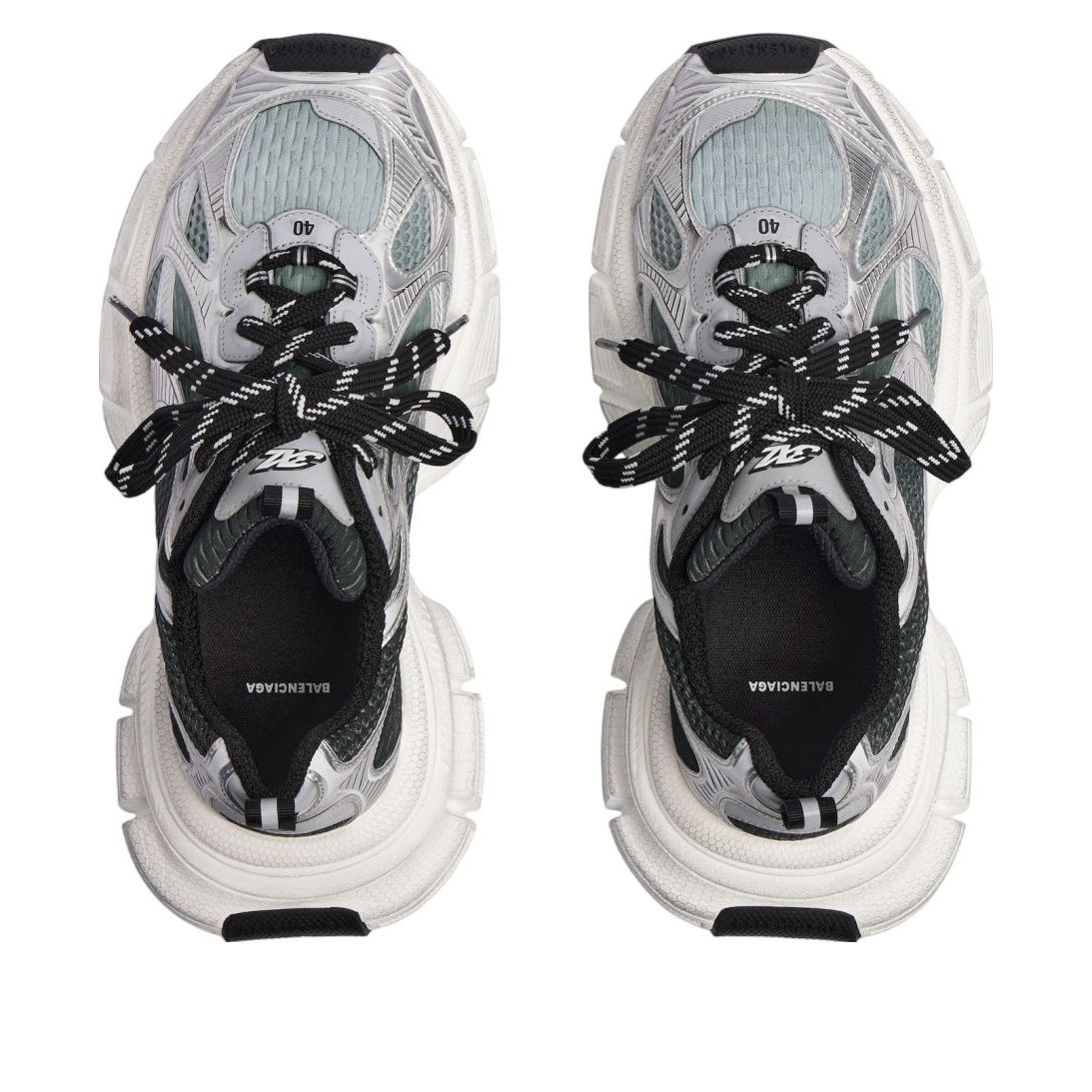 Balenciaga 3XL Gradient Sneakers 'White Black Grey' 734734W3XGM1190 - 5