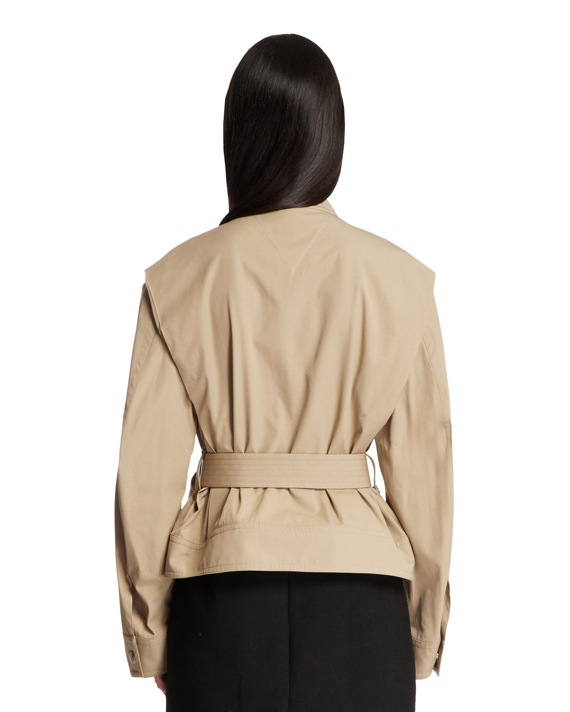 Beige Biker Jacket - 3