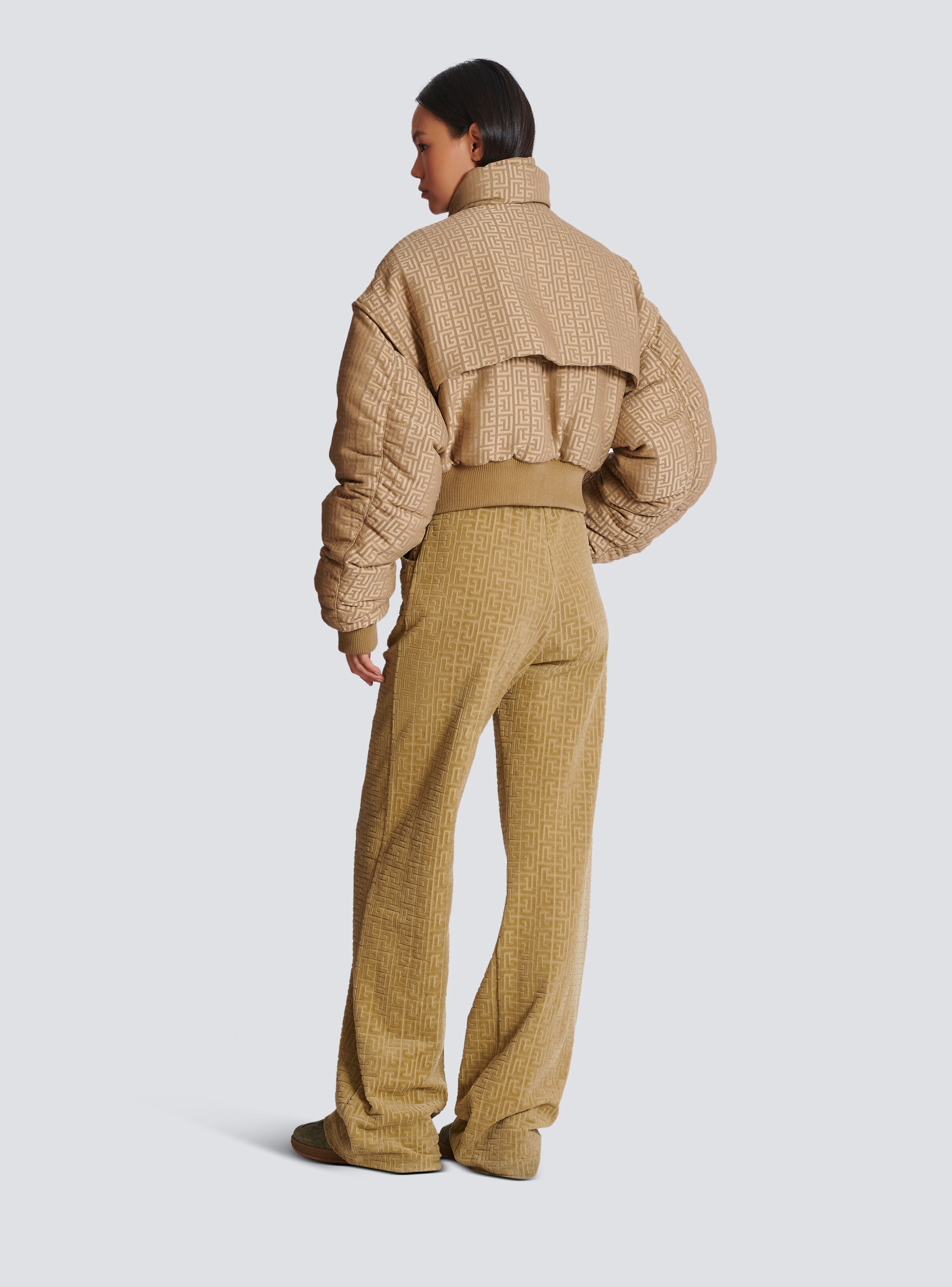 PB Labyrinth cropped jacquard bomber - 4