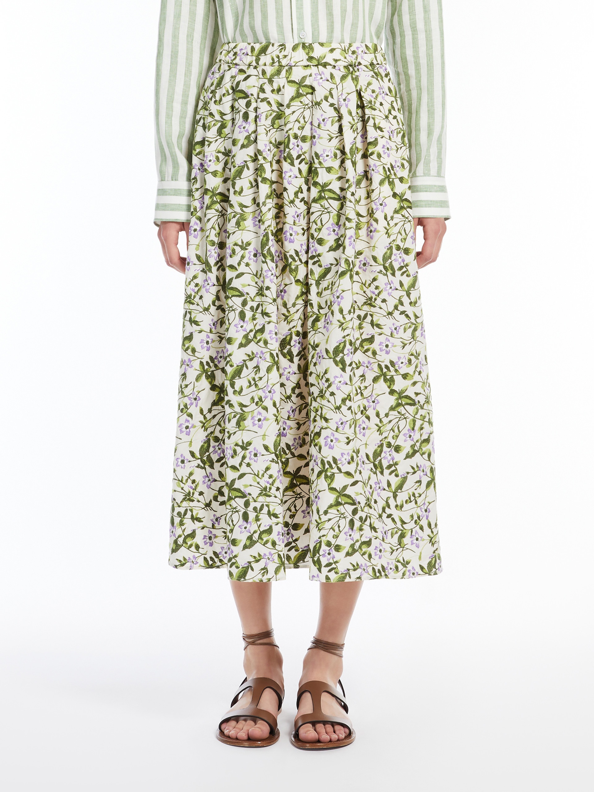 ORME Cotton pleated skirt - 3