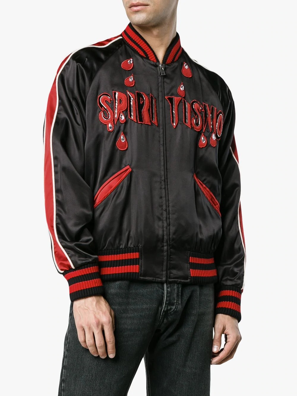 Spiritismo silk bomber jacket - 3