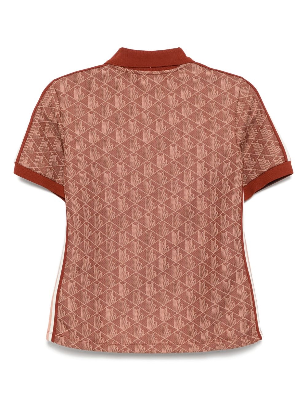 monogram jacquard polo top - 2