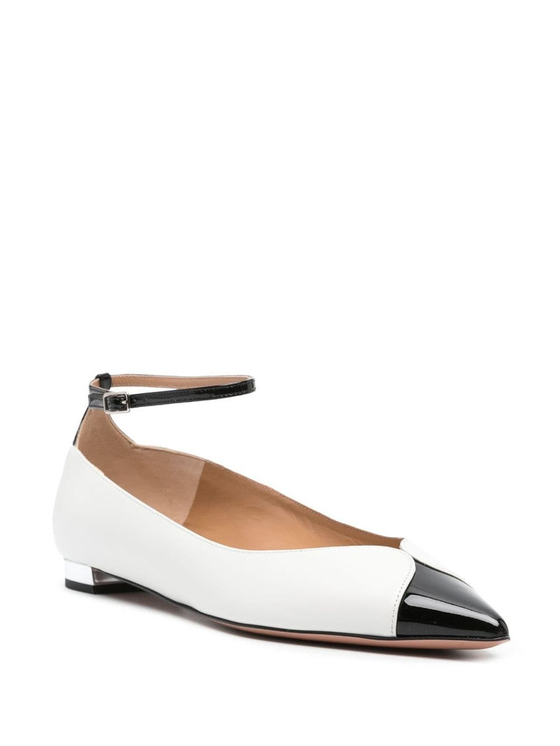 AQUAZZURA Pinot leather ballerina shoes outlook