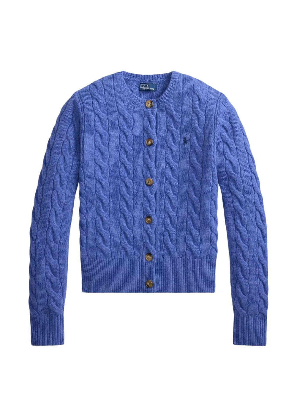 Pony cable-knit cardigan - 1