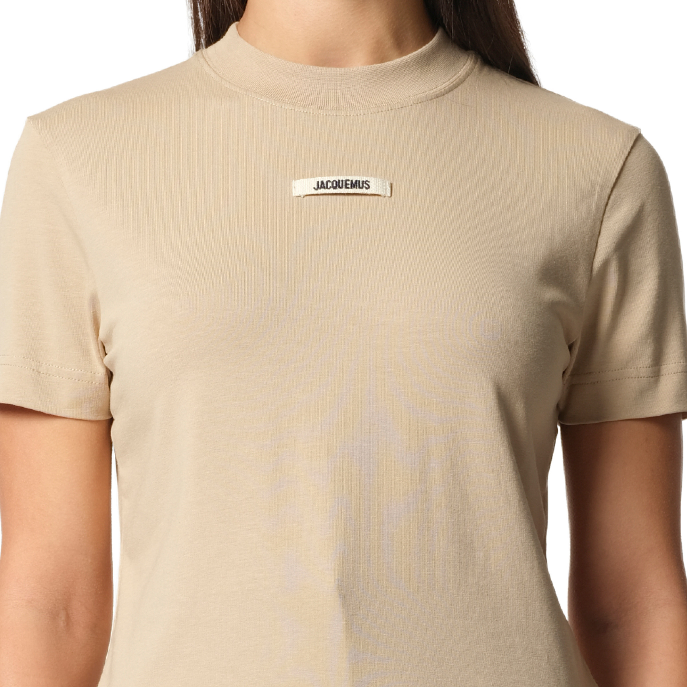 Le T-Shirt Gros Grain in Beige - 2