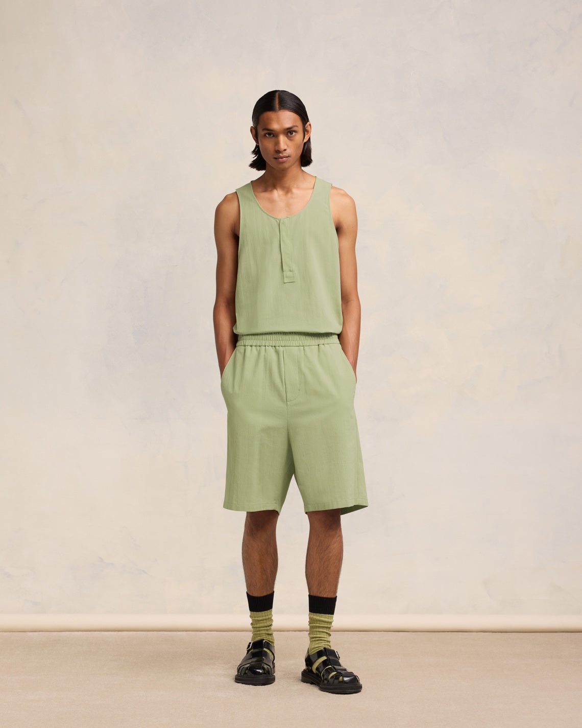 ELASTICATED WAIST BERMUDA SHORTS - 2