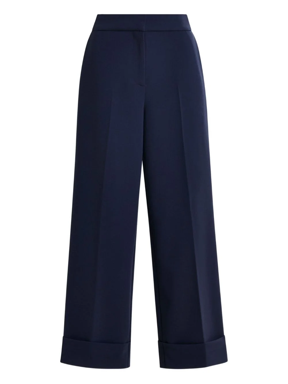 pressed-crease flared trousers - 1