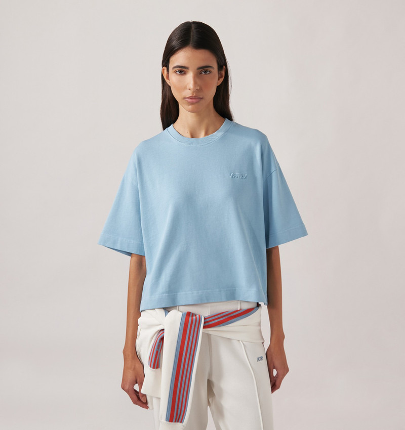 AUTRY TONAL LOGO BOXY TEE WOMAN outlook