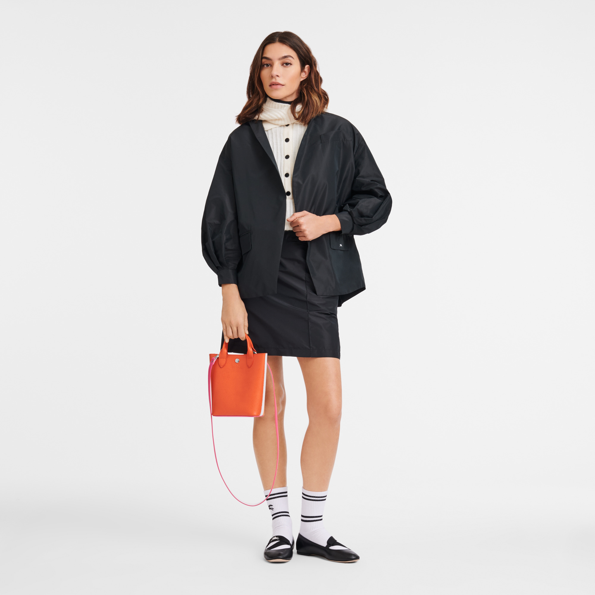 Épure XS Tote bag Orange - Leather - 2
