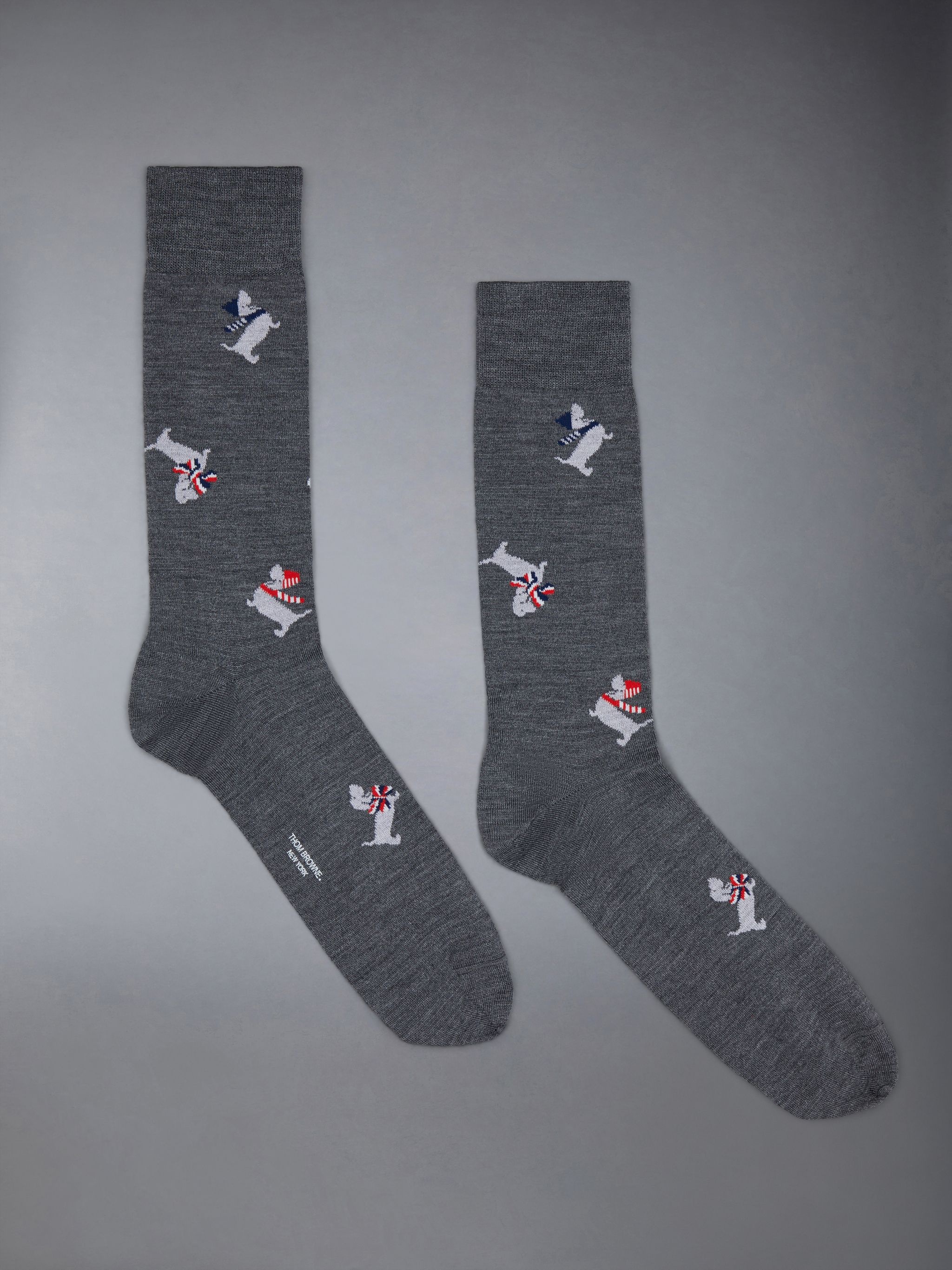 Hector-motif jacquard socks - 1