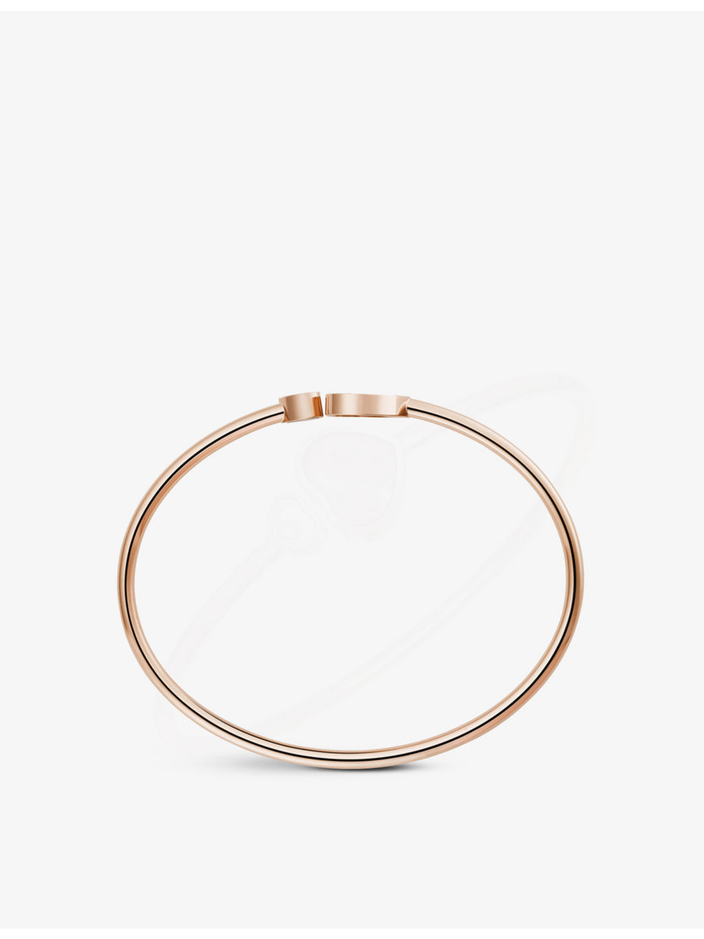 Happy Hearts 18ct rose-gold, 0.05ct diamond and mother-of-pearl bangle bracelet - 3