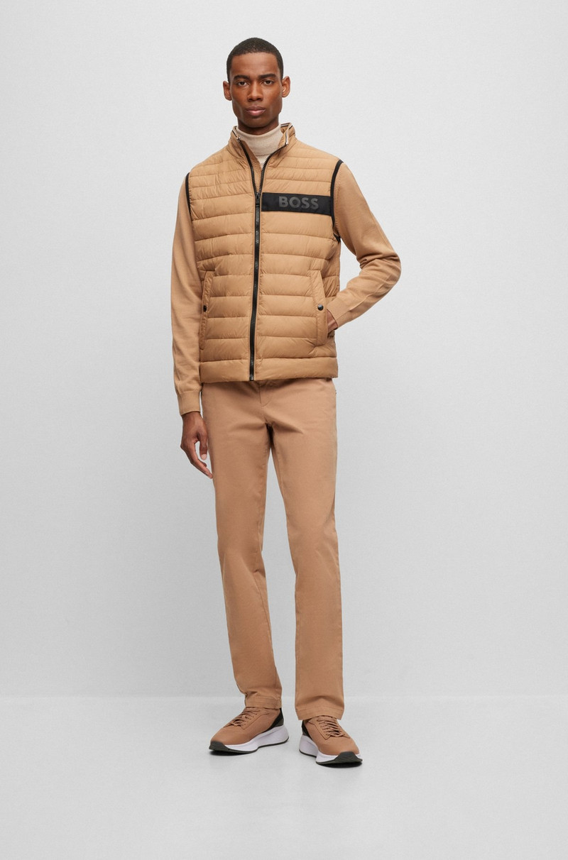 BOSS WATER-REPELLENT GILET WITH 3D-LOGO TAPE outlook