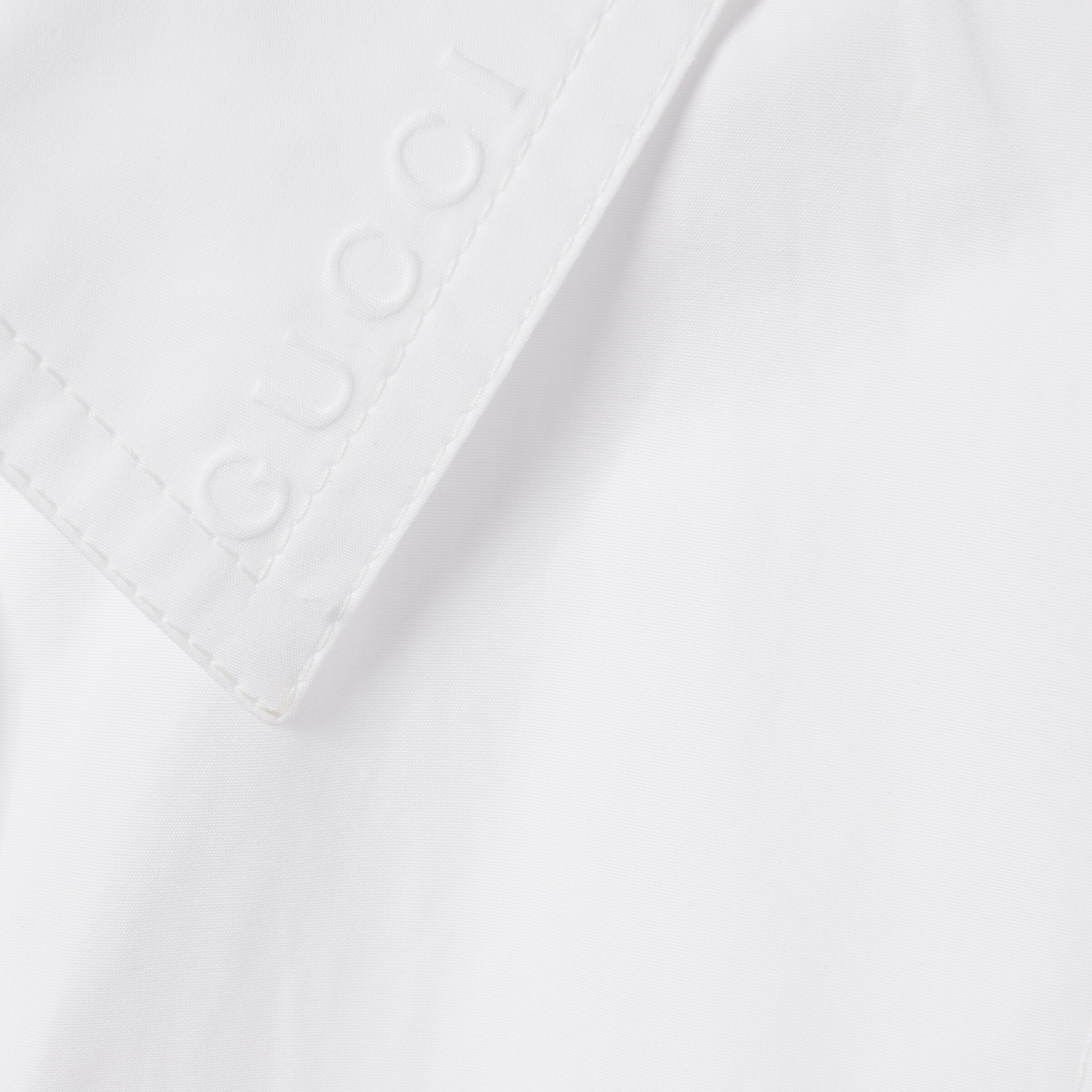 Embossed heavy cotton poplin dress - 6