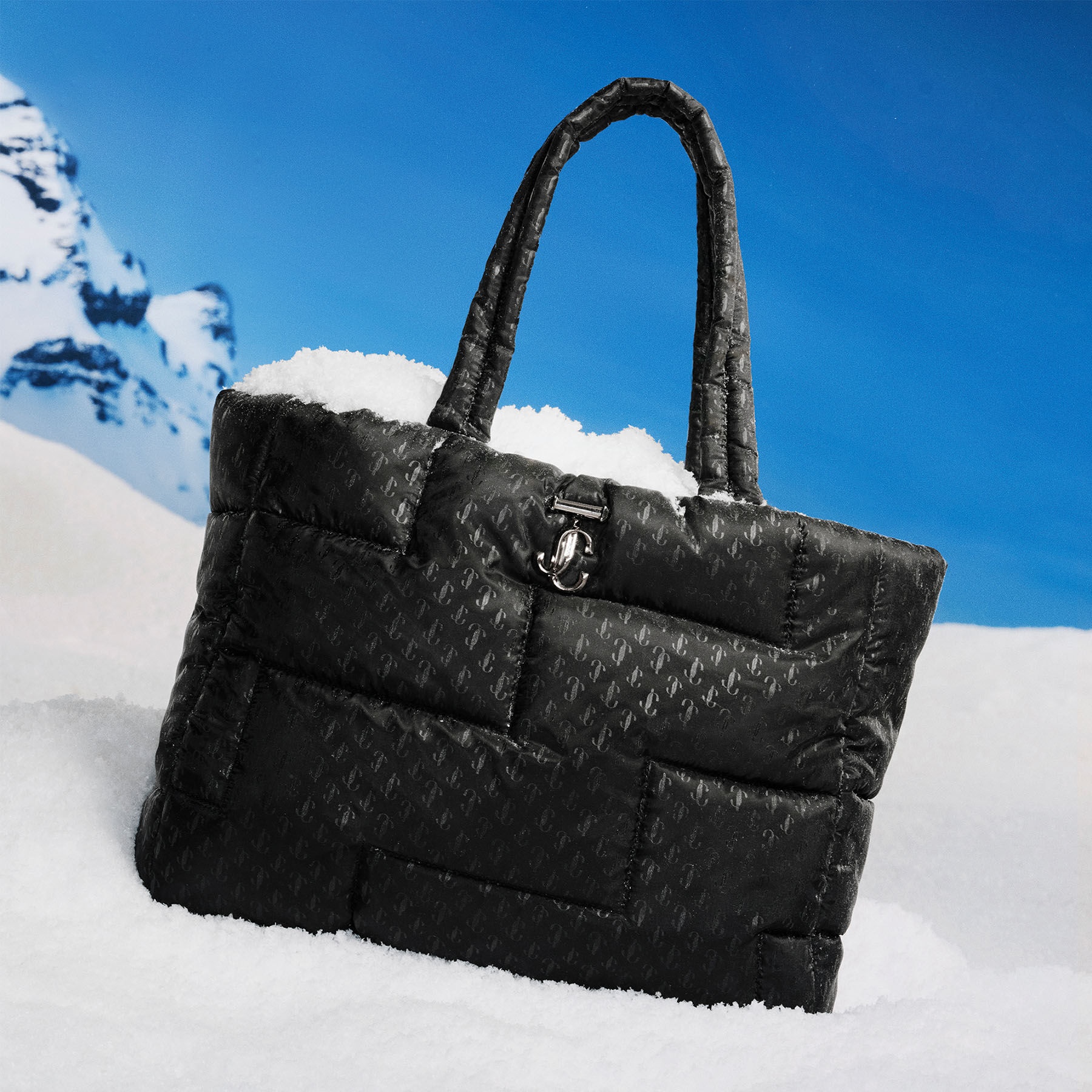 Laya Soft Tote
Black Nylon Soft Tote with JC Emblem - 7