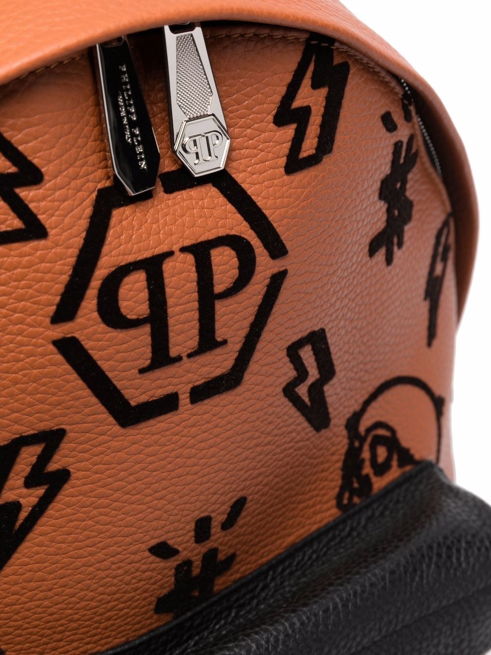 monogram print backpack - 4