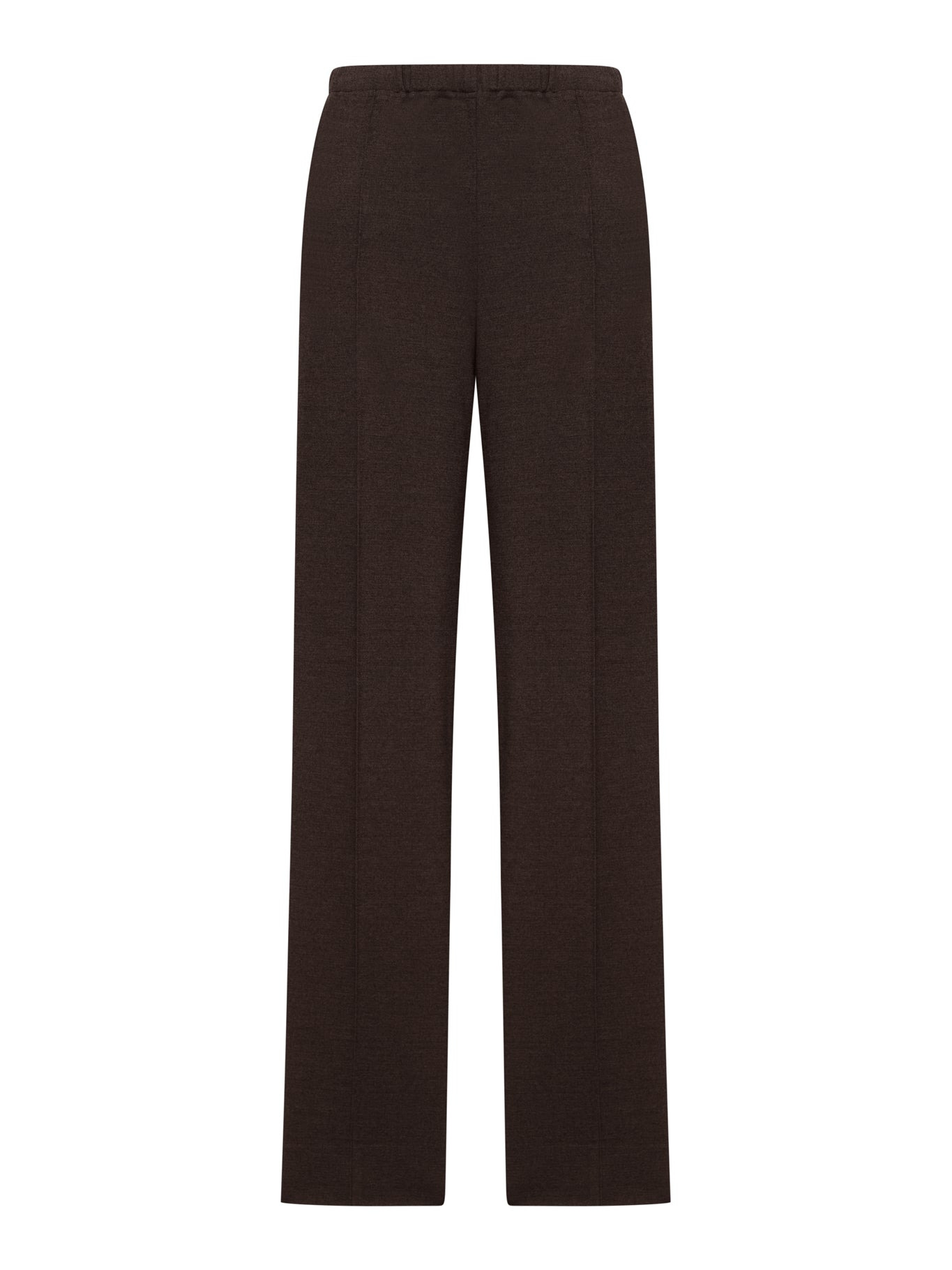 KNIT TROUSERS WITH FABRIC STITCH - 2