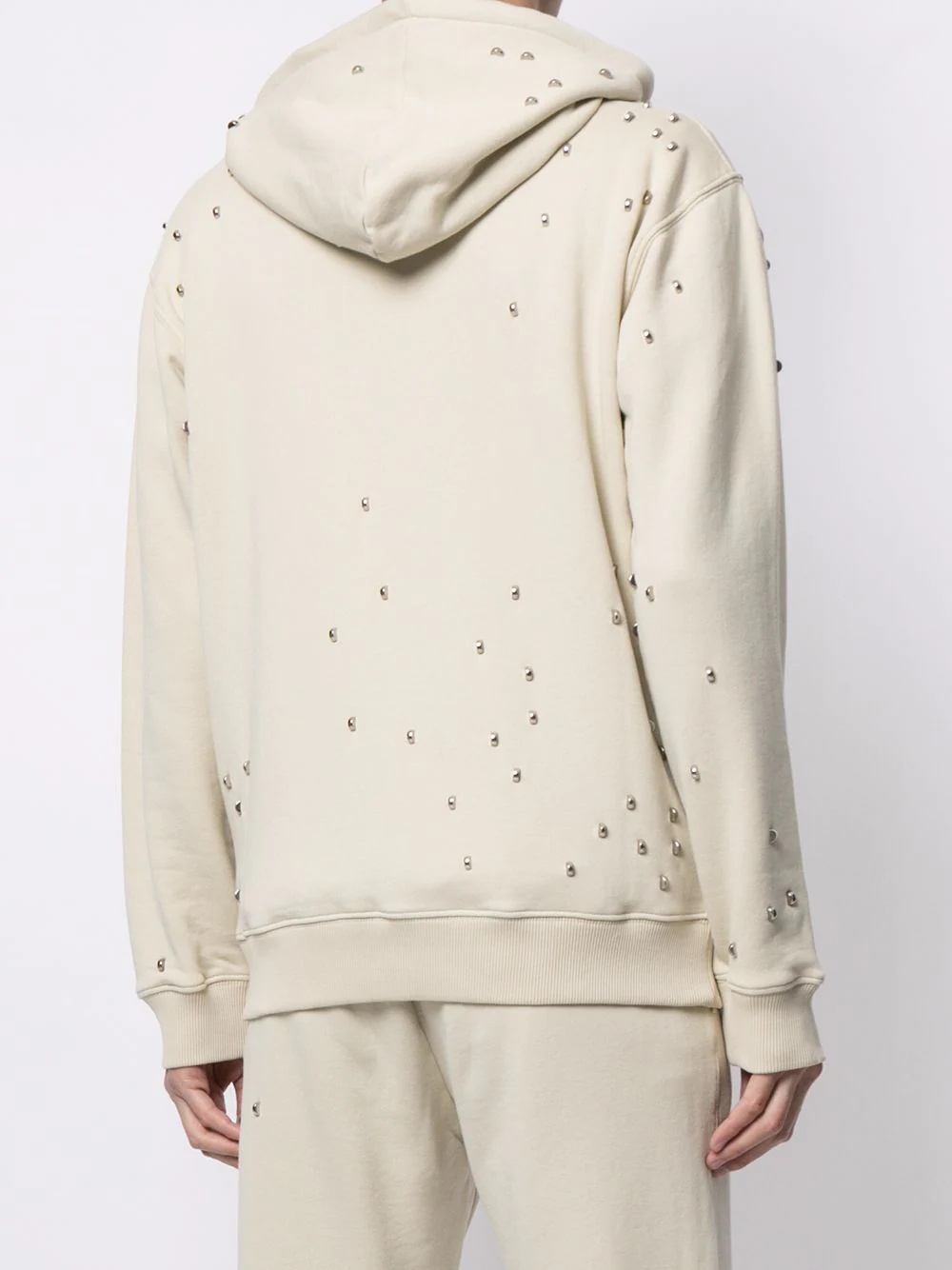 studded zipped hoodie - 4