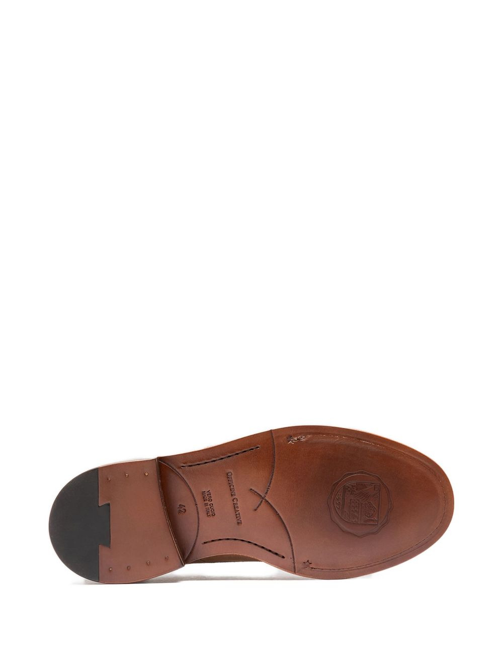 suede-leather lace-up derby shoes - 4