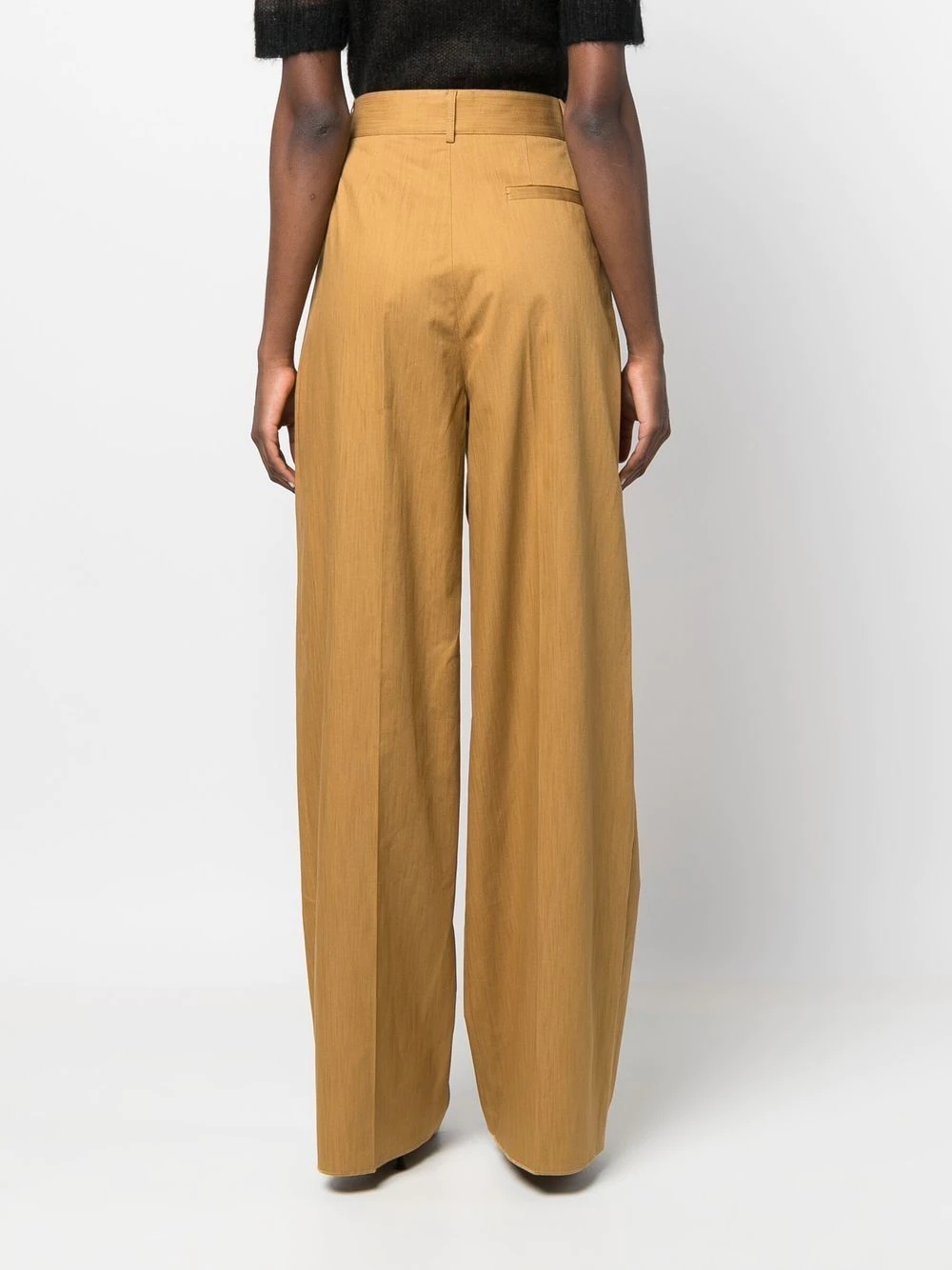 high-waisted wide leg trousers - 4
