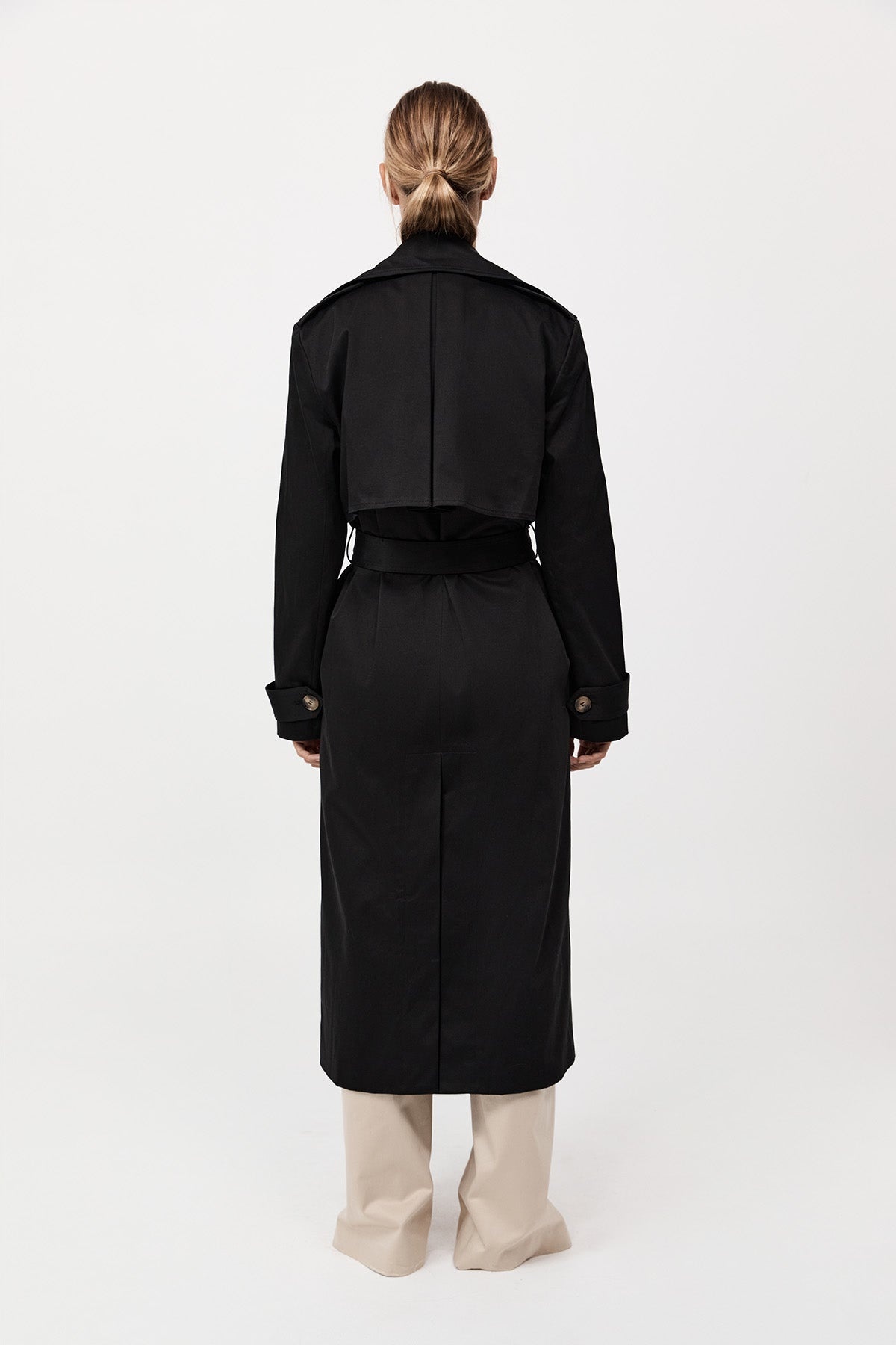 Classic Trench Coat - Black - 5
