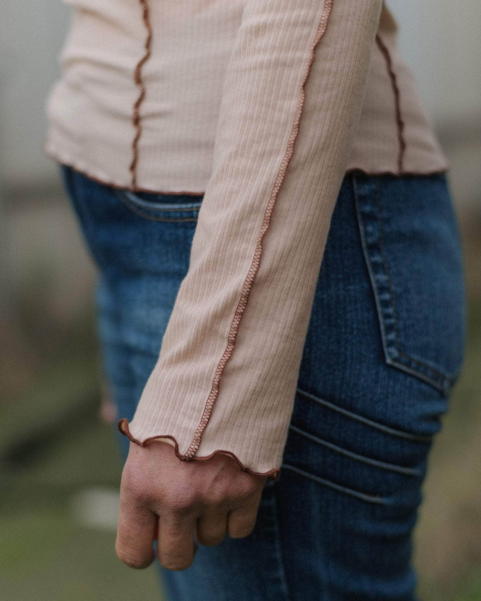 Omato Long Sleeve Tee - Organic Cotton Rib - 5