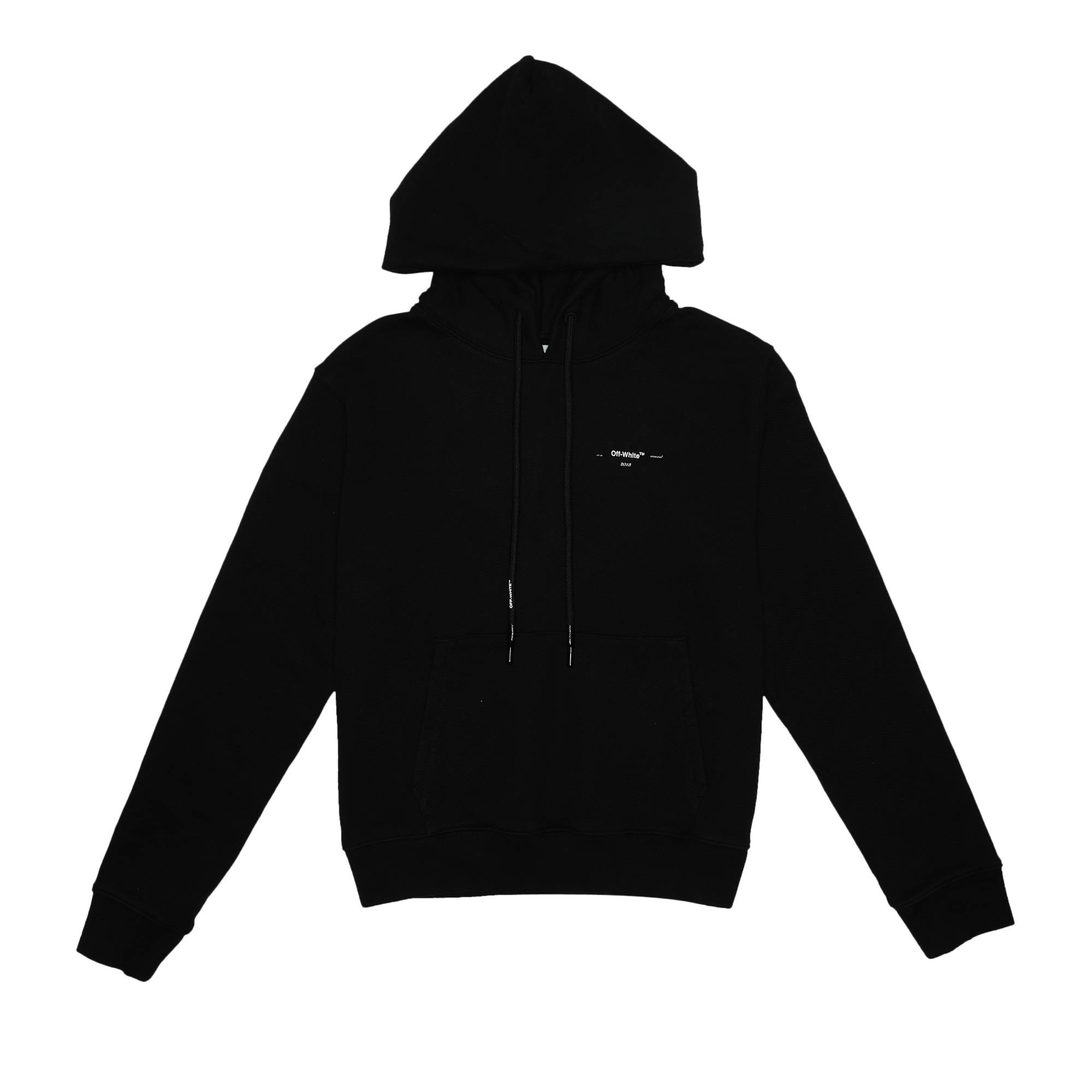 Off-White Arrow Logo Slim Hoodie 'Black' - 1