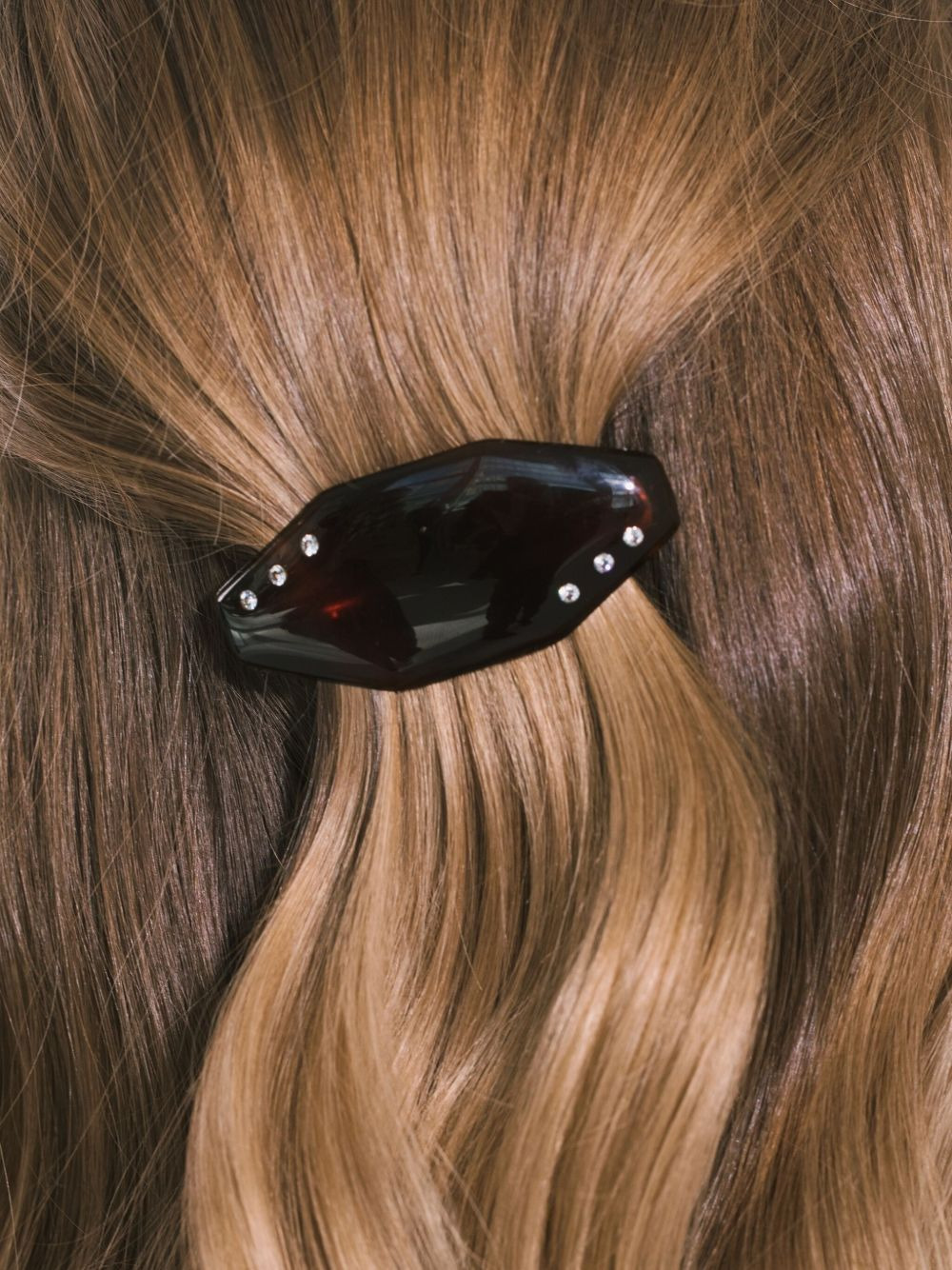 Eugenie crystal-embellished barrette - 4