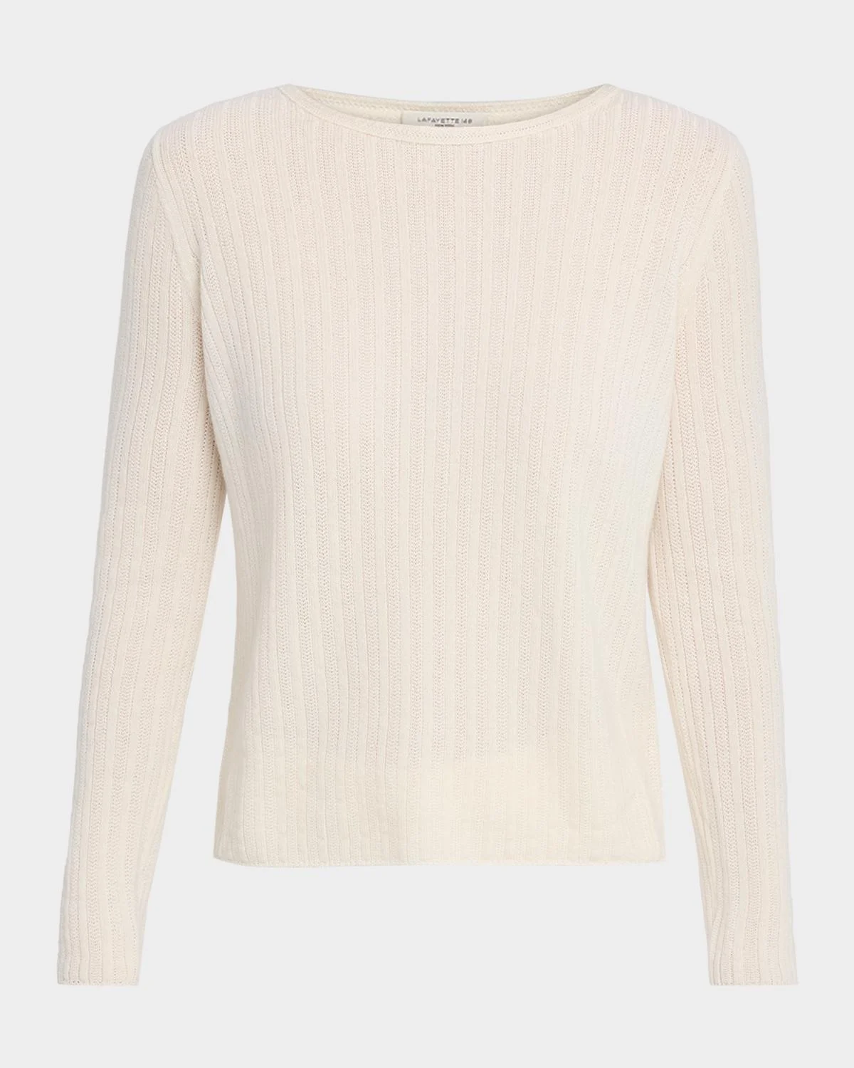 Mixed-Stitch Crewneck Sweater - 1