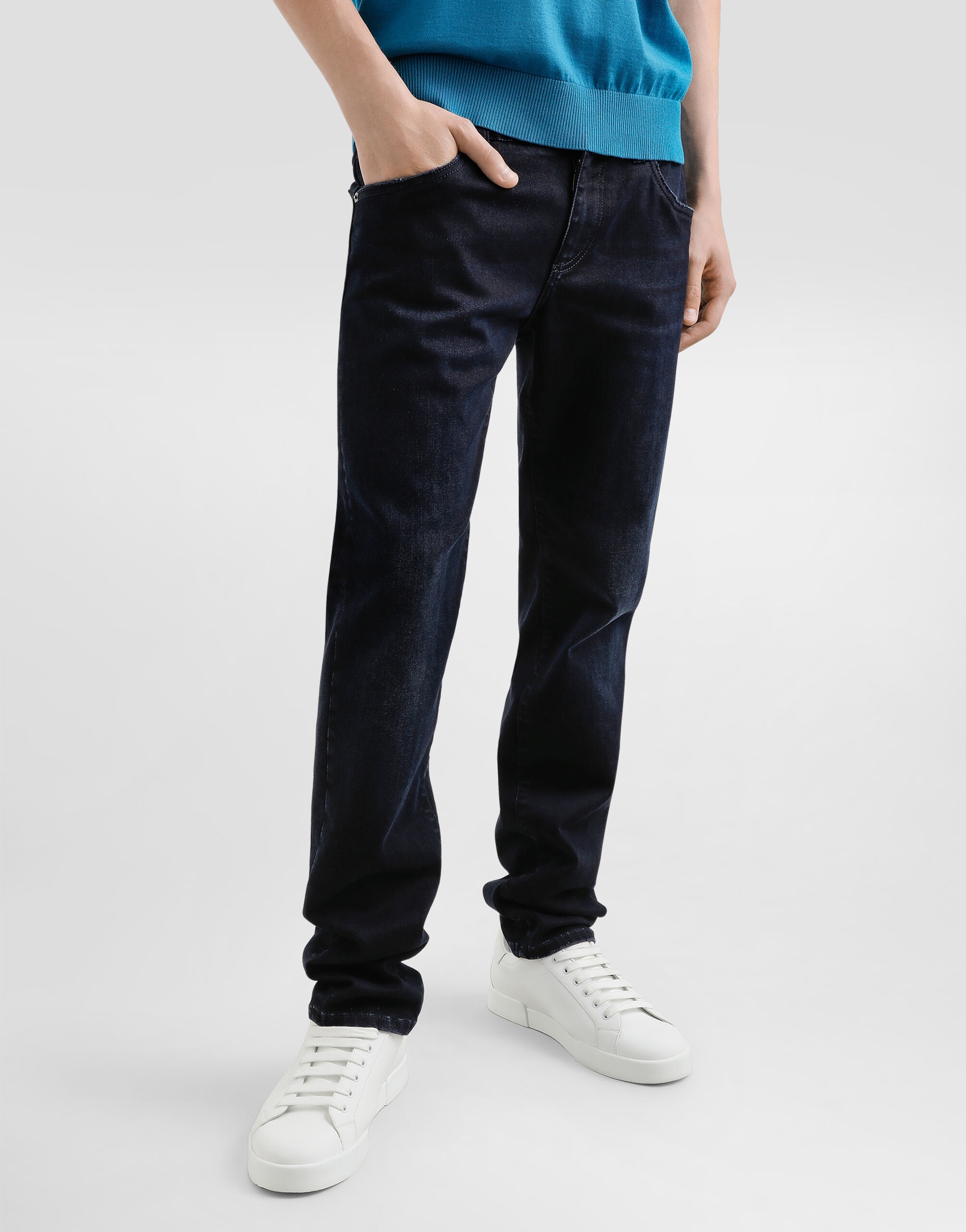 Skinny stretch cotton jeans with tag - 4