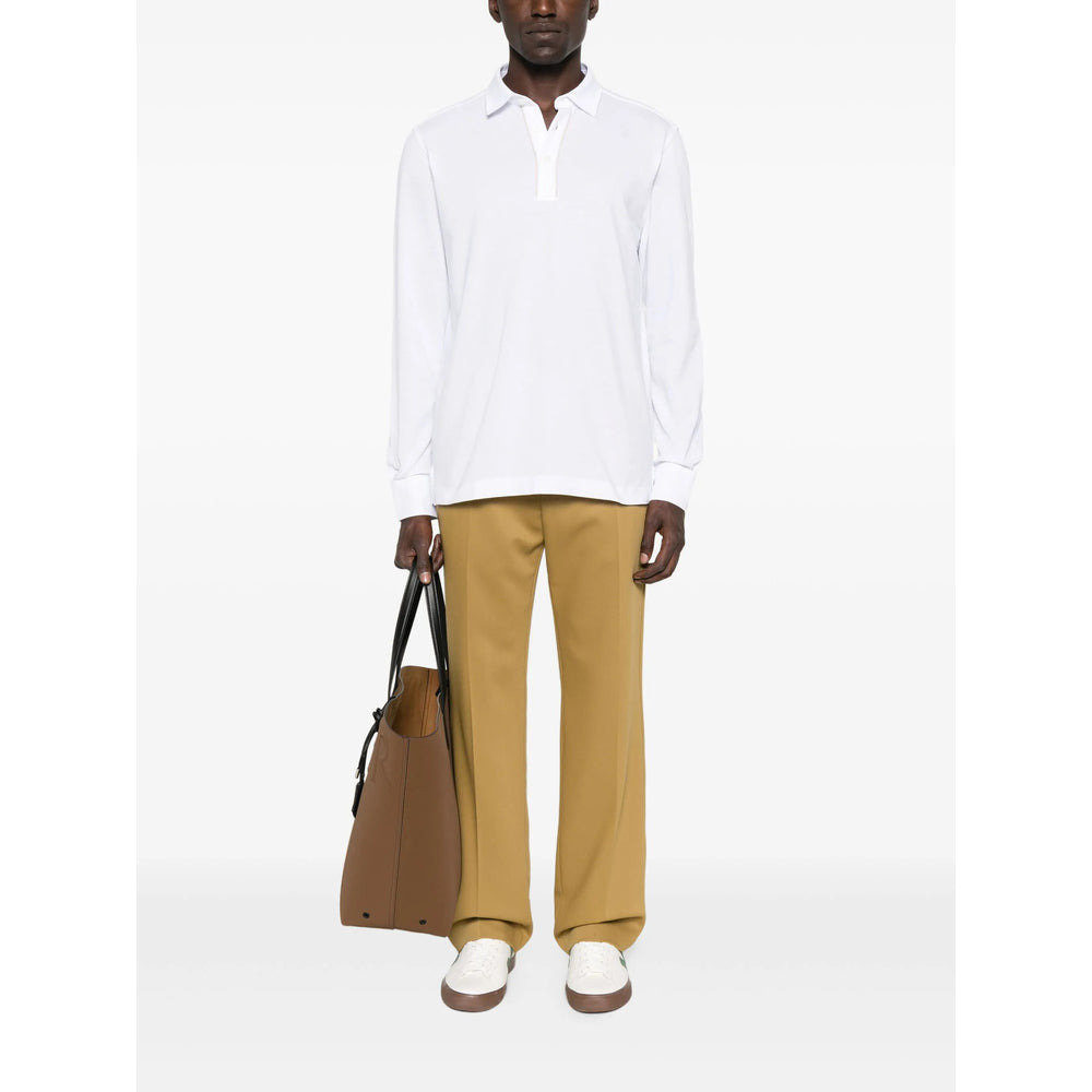 Zegna White Polo Shirts Men - 4