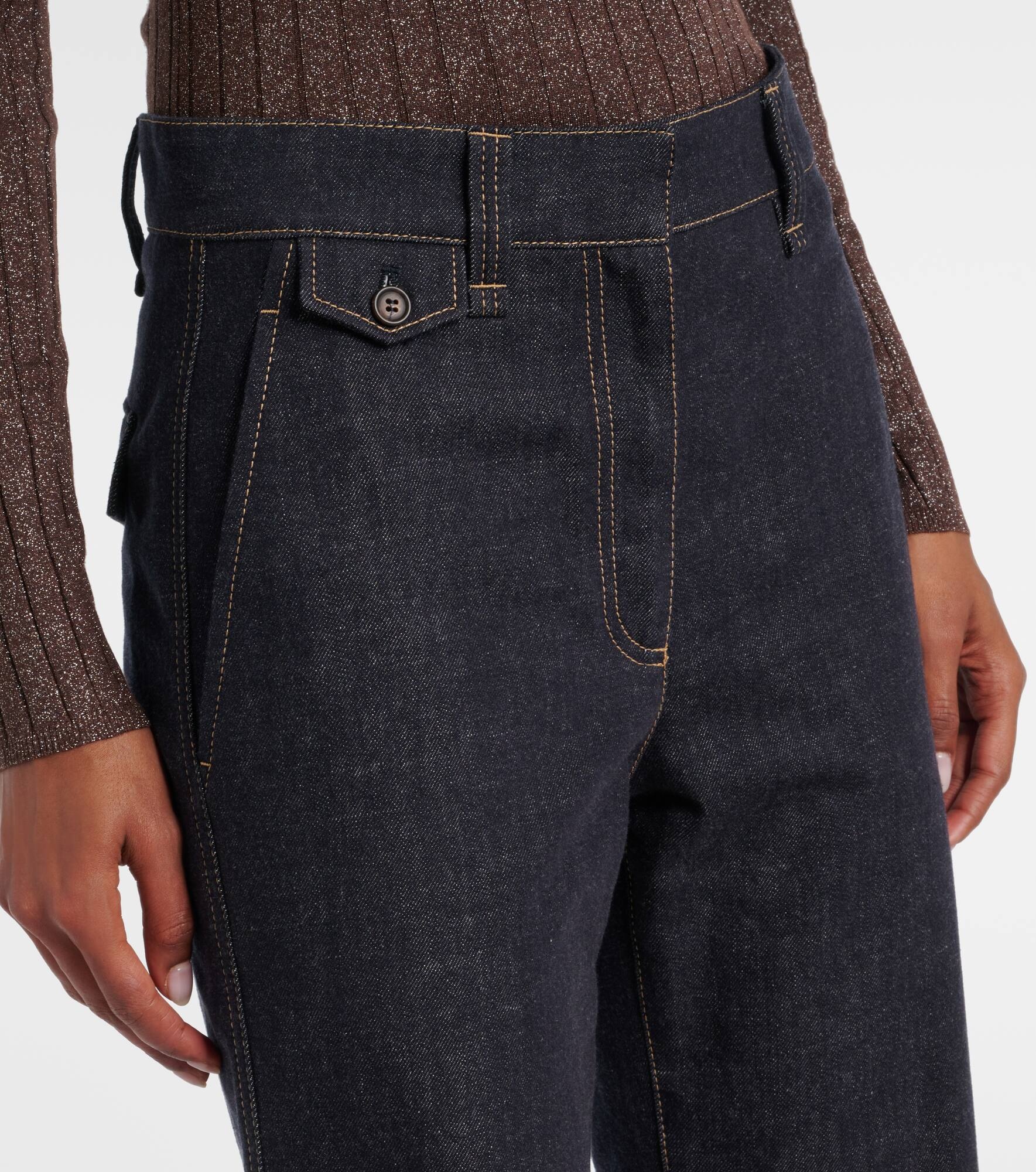 High-rise wide-leg jeans - 4