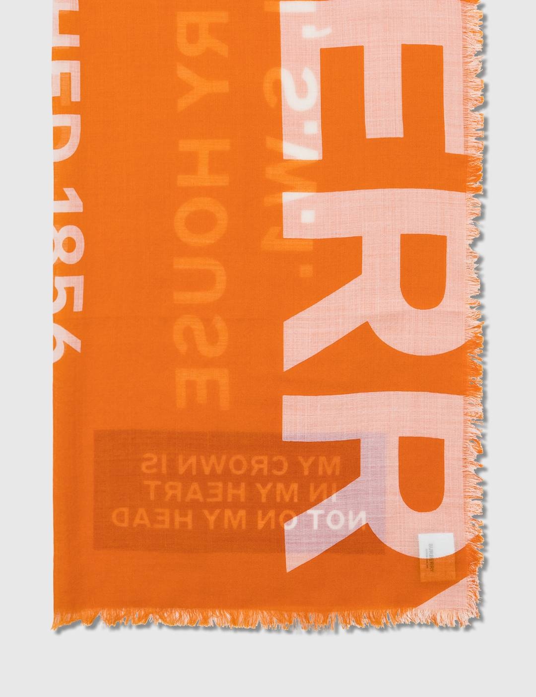 Text Gauze Scarf - 3