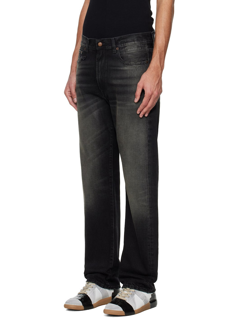 R13 Black Cuffed Boyfriend Jeans outlook