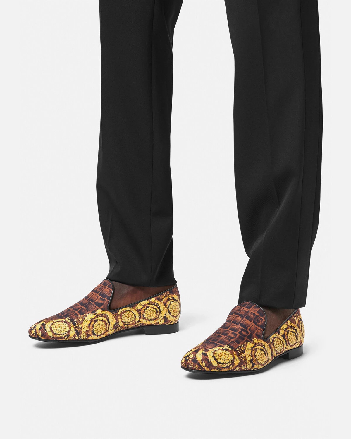 Baroccodile Satin Slippers - 5