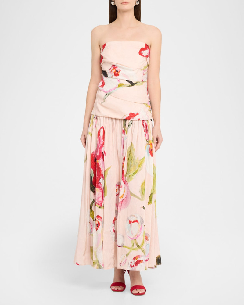Acler Nershall Strapless Drop-Waist Maxi Dress outlook