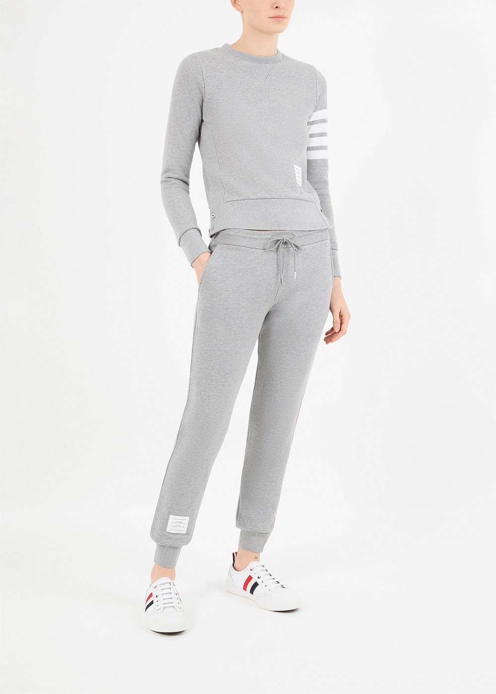 Grey Engineered 4-Bar Stripe Sweatshirt - 2