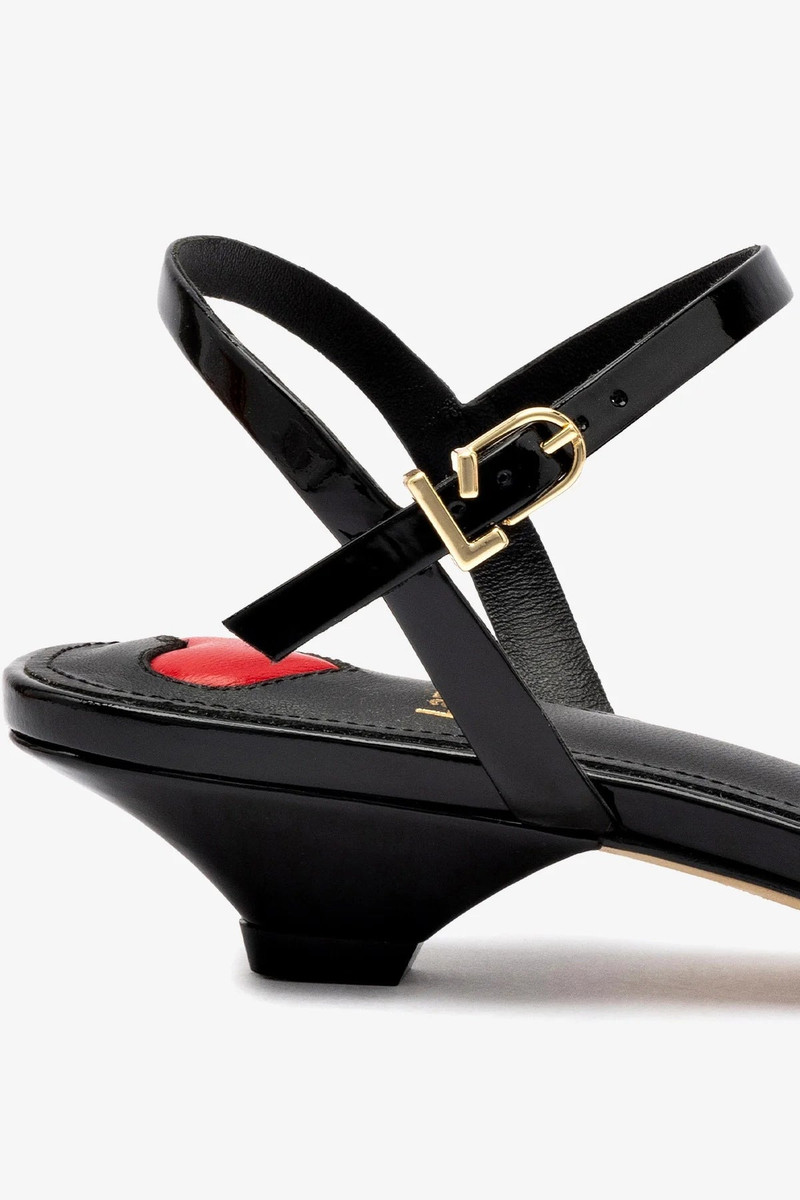 Charlotte Sandal In Black Patent Leather 4